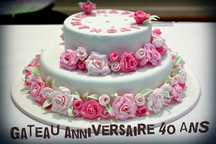 gateau anniversaire 40 ans original The French Cake 