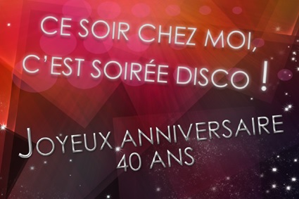 Carte anniversaire 40 ans gratuite