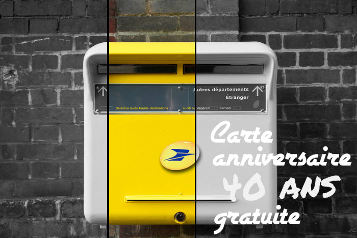 Carte d'Anniversaire 40 ans à imprimer gratuit ou envoyer par carte  virtuelle