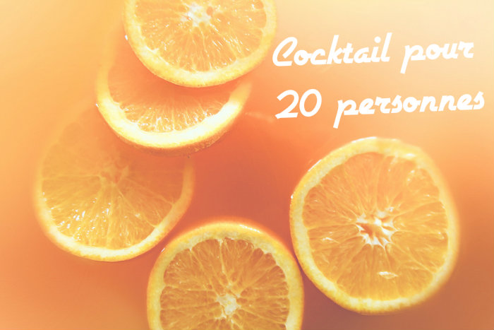 Cocktail pour 20 personnes