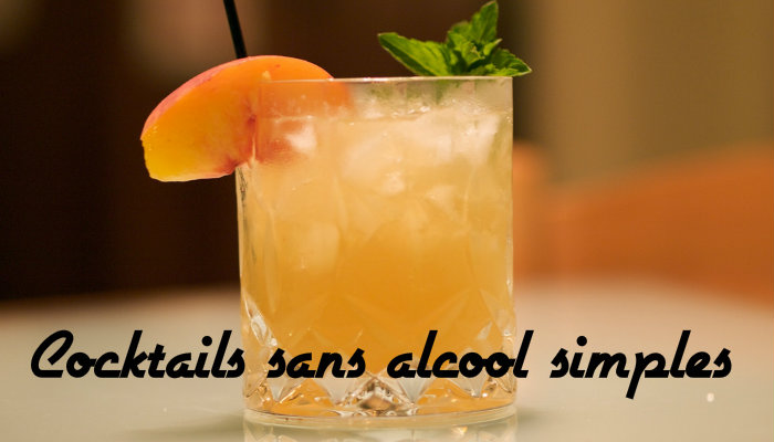 Cocktail sans alcool simple