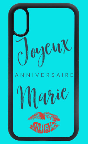 Coque personnalise Joyeux anniversaire avec prnom