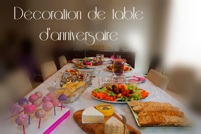 dcoration table anniversaire