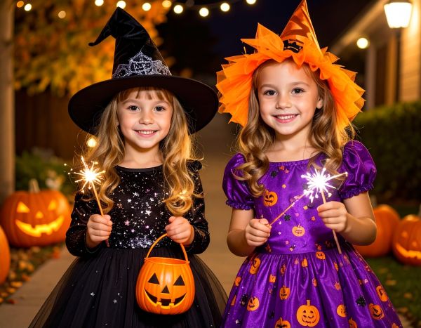 dguisemernt duo fille sorcires complmentaires