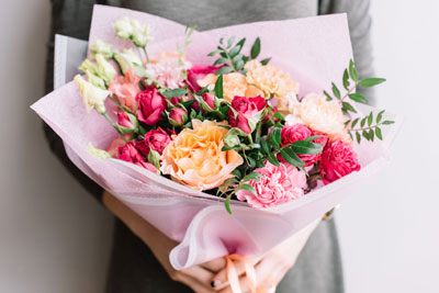 bouquet fleurs surprise