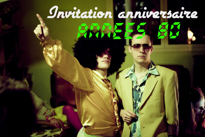 Invitation anniversaire anne 80