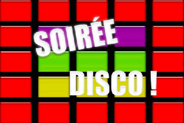 Invitation soirée disco