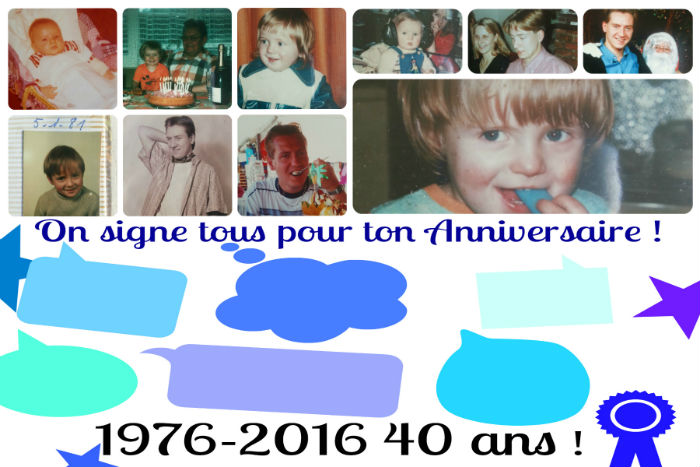 Exemple de montage photo pour anniversaire