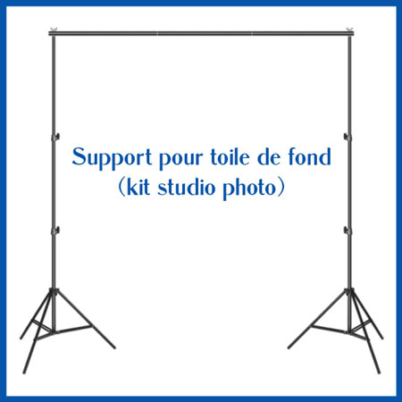 Support pour fixer une toile de fond