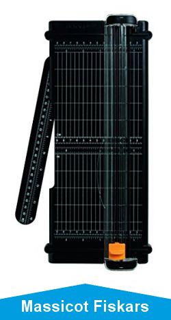 Fiskars Massicot SureCut A4 - 30 cm, Recycle, Lame avec revtement en titane, cologique, 1004639