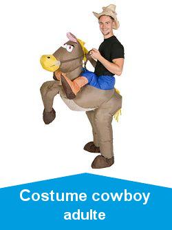 Costume de déguisement Cowboy Cheval Chevauche Moi gonflable pour adultes